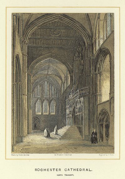 Cathédrale de Rochester, transept nord - Hablot Knight Browne